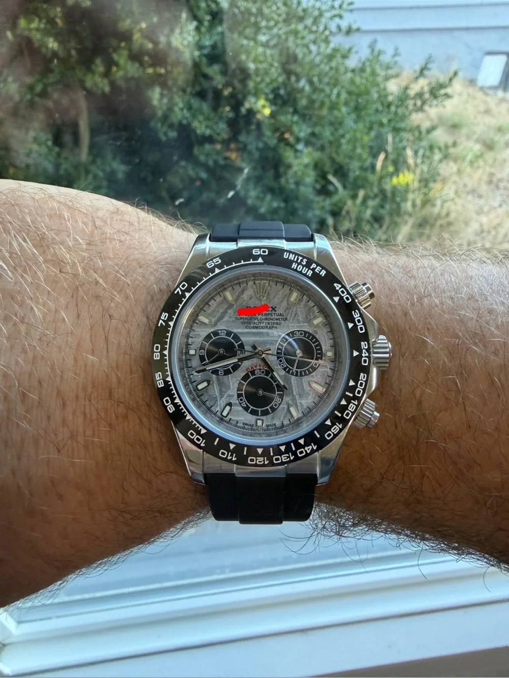 Daytona MOD WATCH Chronograph with Oyster Flex Style Rubber Strap